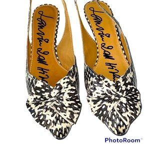 LANVIN sling backs, kitten heel, 39 EU, NWT